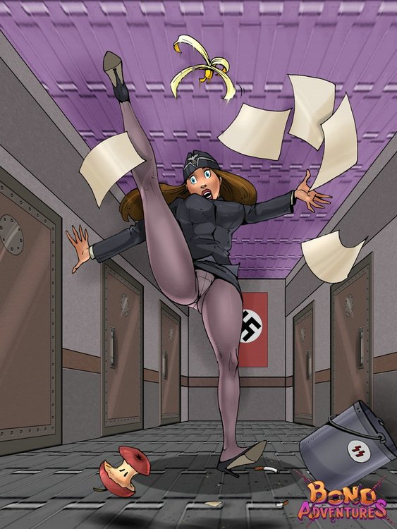 Femdom Nazi Porn - Nazi bitch in bdsm scene - Bond Adventures bdsm artwork